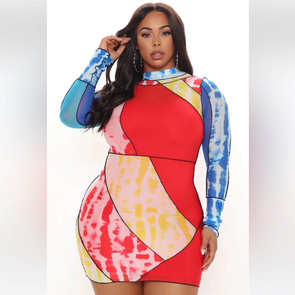 SOLD - Plus Size Mini Dress